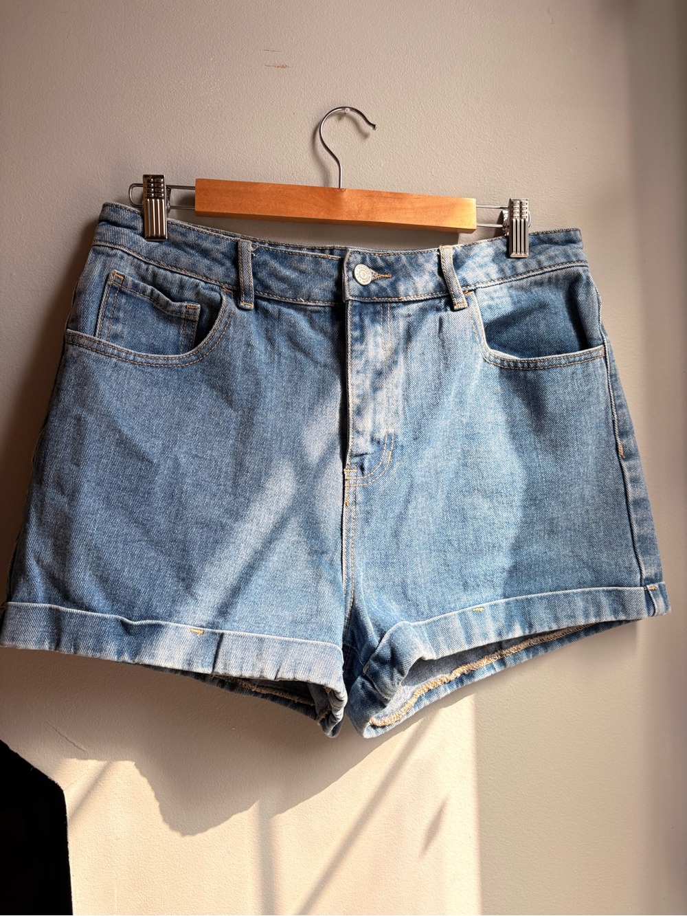 PacSun Light Blue 30” Denim High-Rise Jean Shorts